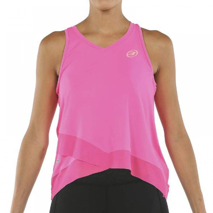 Camiseta Bullpadel Erdine Rosa Fluor