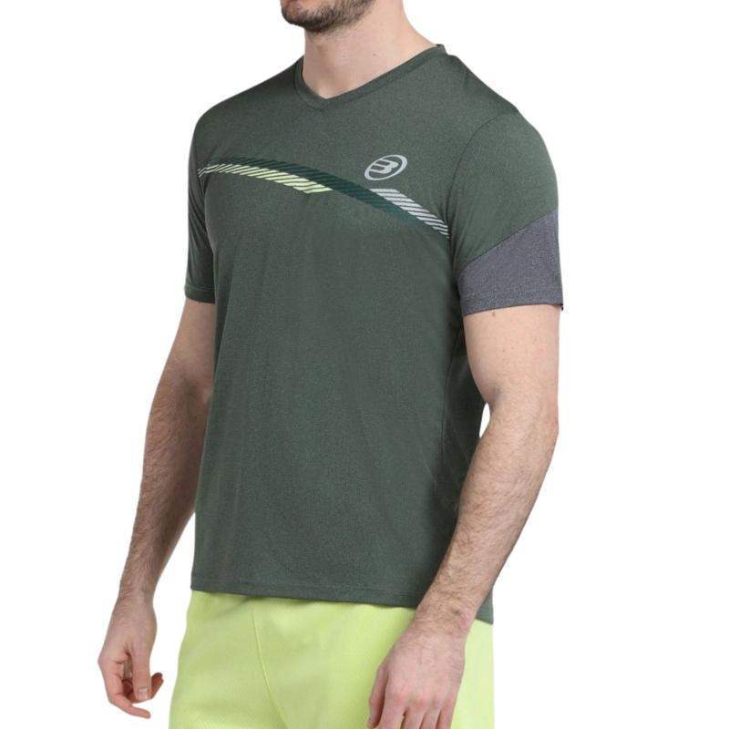 Bullpadel Letter Olive Green Vigore T-shirt