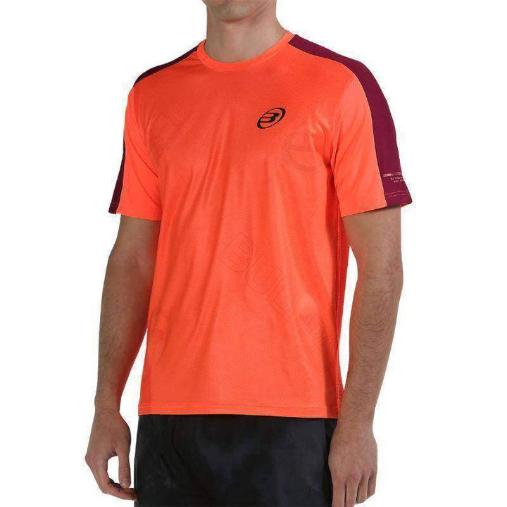 Camiseta Bullpadel Half Coral Fluor