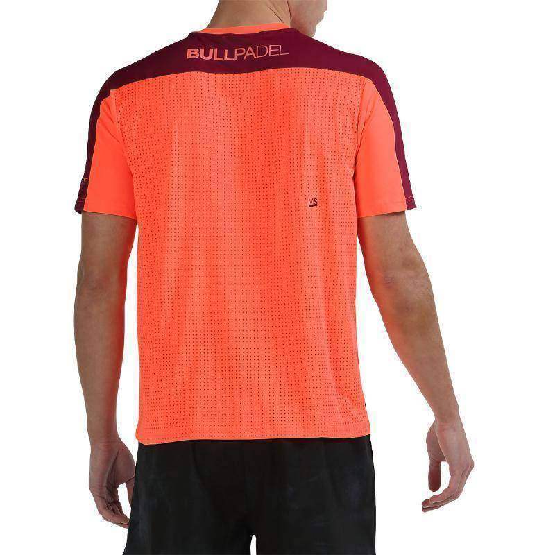 Camiseta Bullpadel Half Coral Fluor