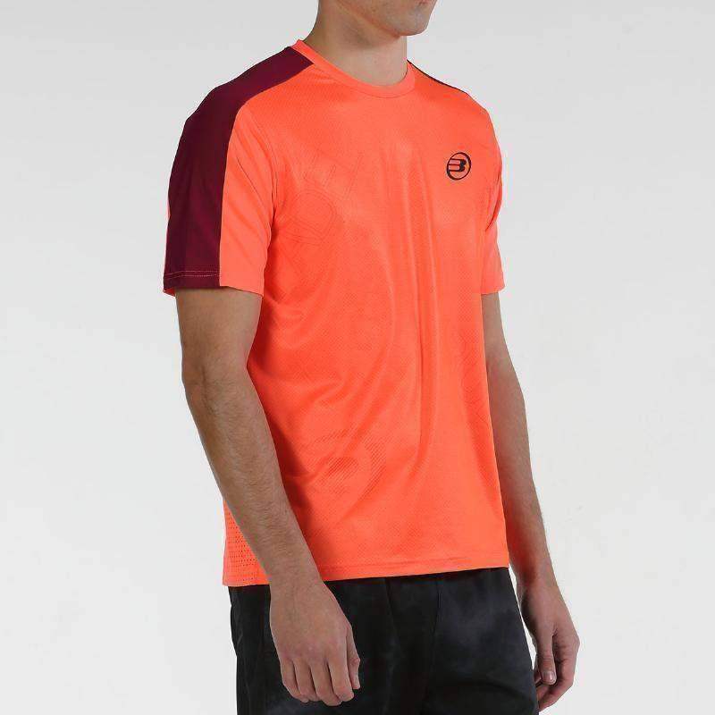 Camiseta Bullpadel Mitad Coral Fluor