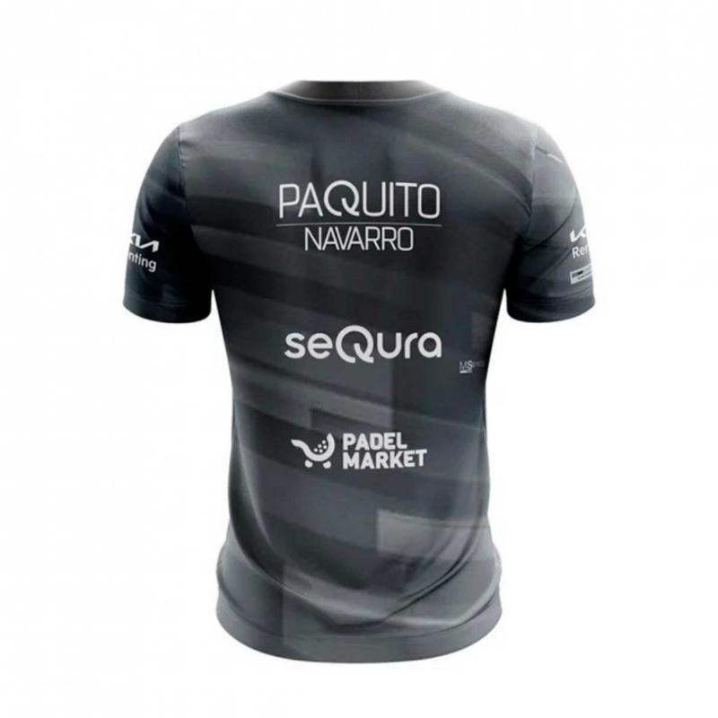 Bullpadel Paquito Navarro Premier Padel Adula Black T-shirt