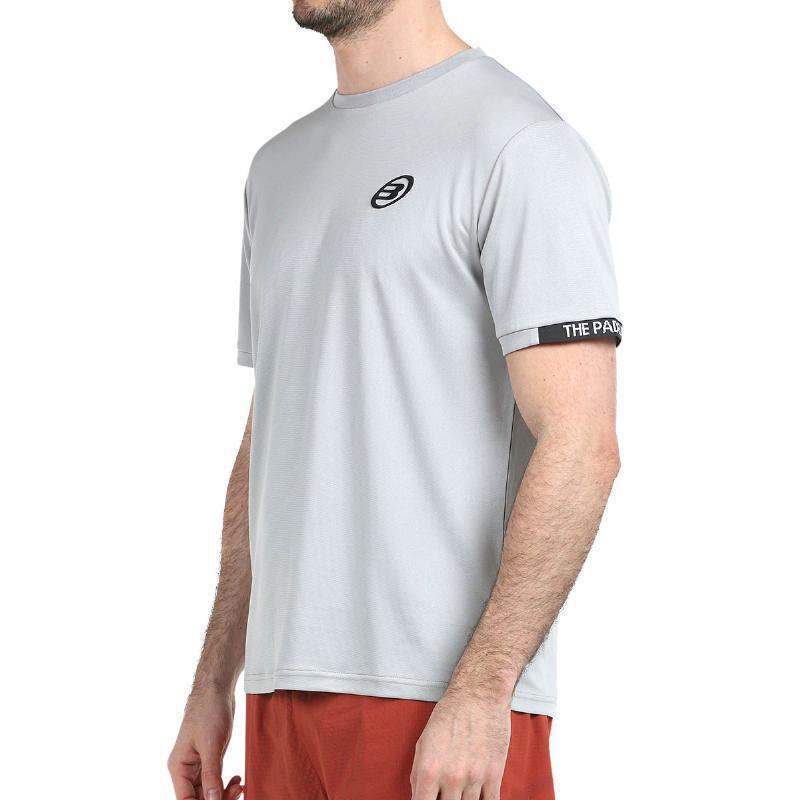 Camiseta Bullpadel Useme bicolor cinza pérola