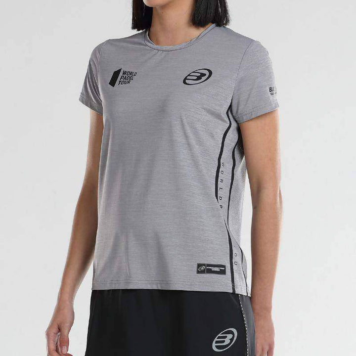 Camiseta Bullpadel WPT Flame Médio Cinza Vigore