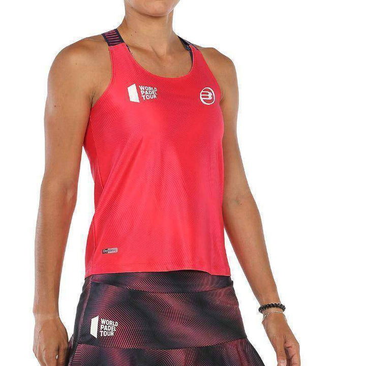 Camiseta Bullpadel WPT Revenga Carmesi Fluor