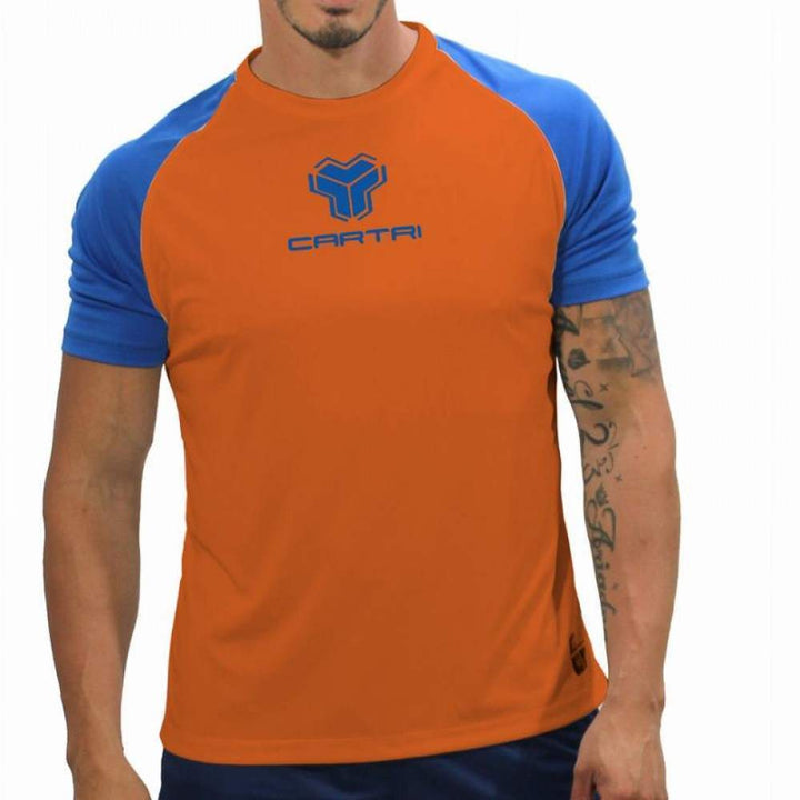 Camiseta Cartri Match Laranja Azul