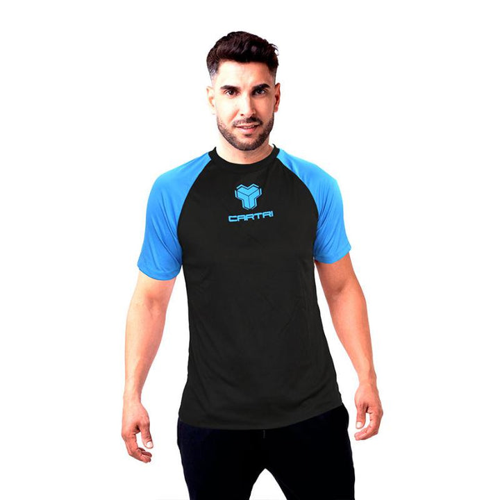 T-shirt Cartri Match preto azul