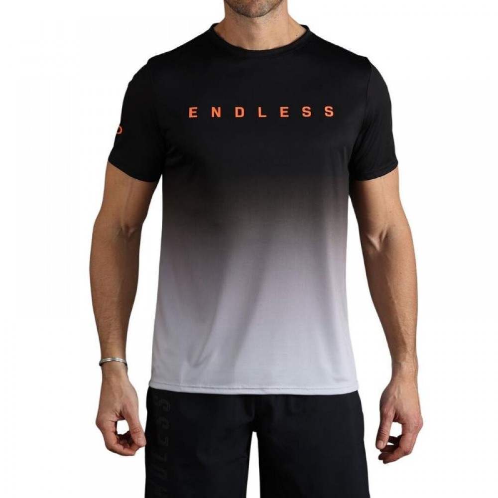 Camiseta Endless Ace Degrade Negro Gris