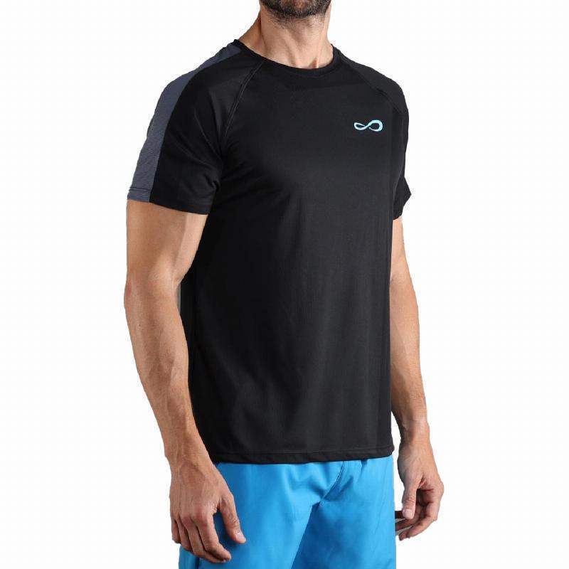 T-shirt Endless Crossback preto azul