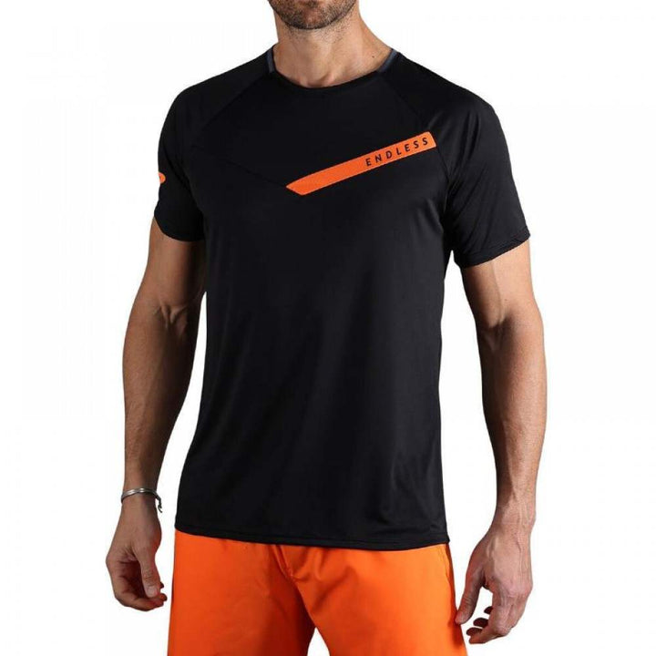 Endless Tracer T-shirt Black Orange