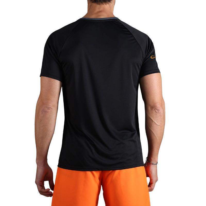 T-shirt Endless Tracer preto laranja