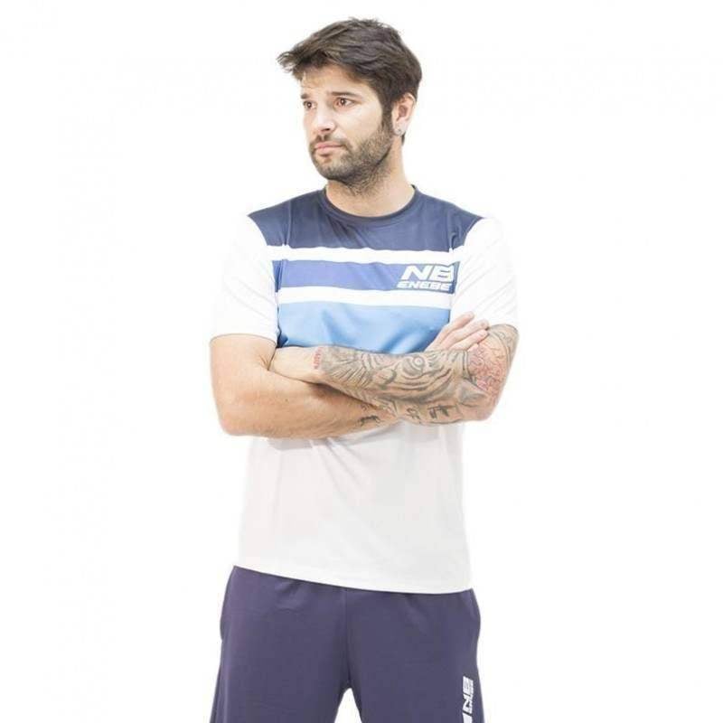 T-shirt Enebe Sensor Pro branco azul