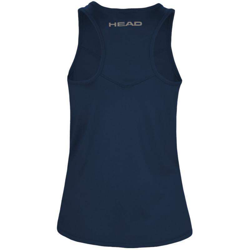 Camiseta feminina Head Easy Court azul escuro