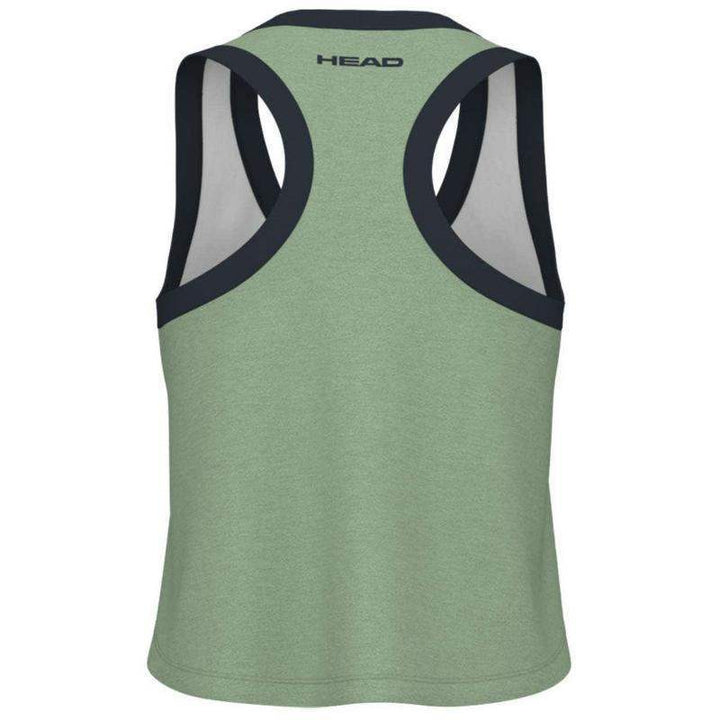 Head Play Crop Top Branco Verde Camiseta Feminina