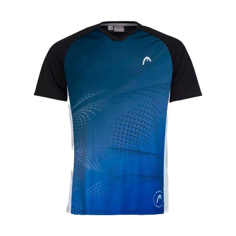 Head Play Black Print Padel T-shirt