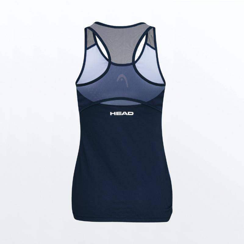 Camiseta Head Play Royal Print Padel Mujer