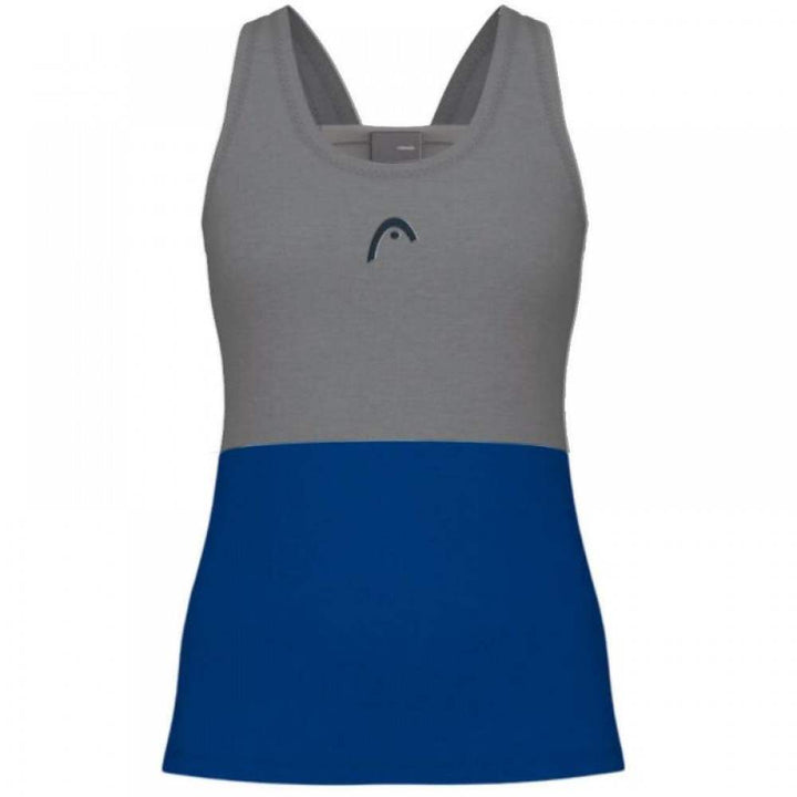 Camiseta feminina Head Play Tech azul royal branca