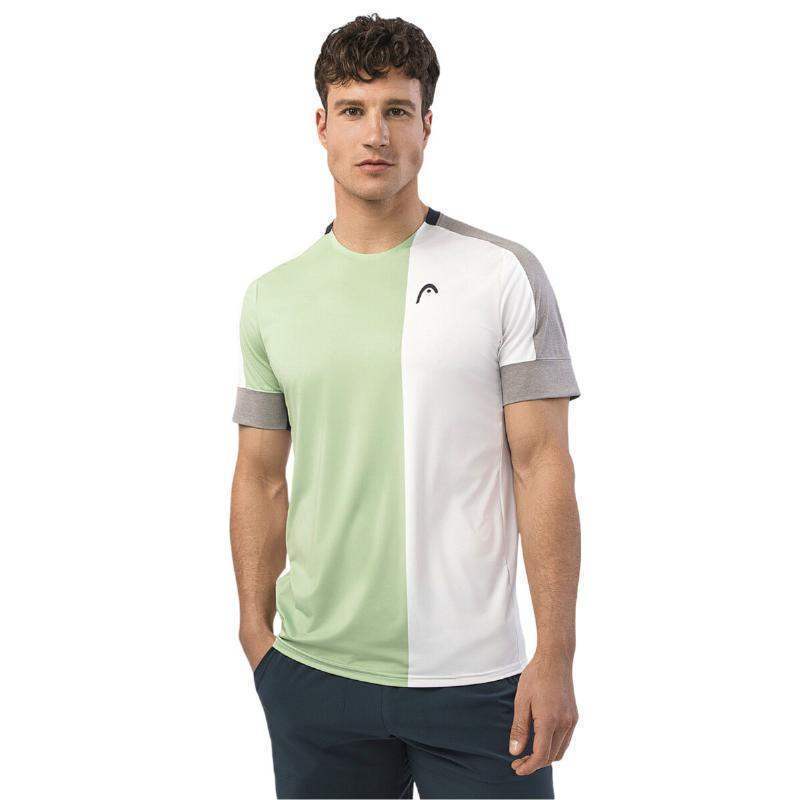 T-shirt Head Play Tech branco verde