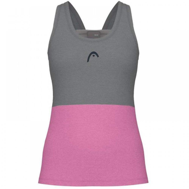 Camiseta feminina Head Play Tech rosa branca