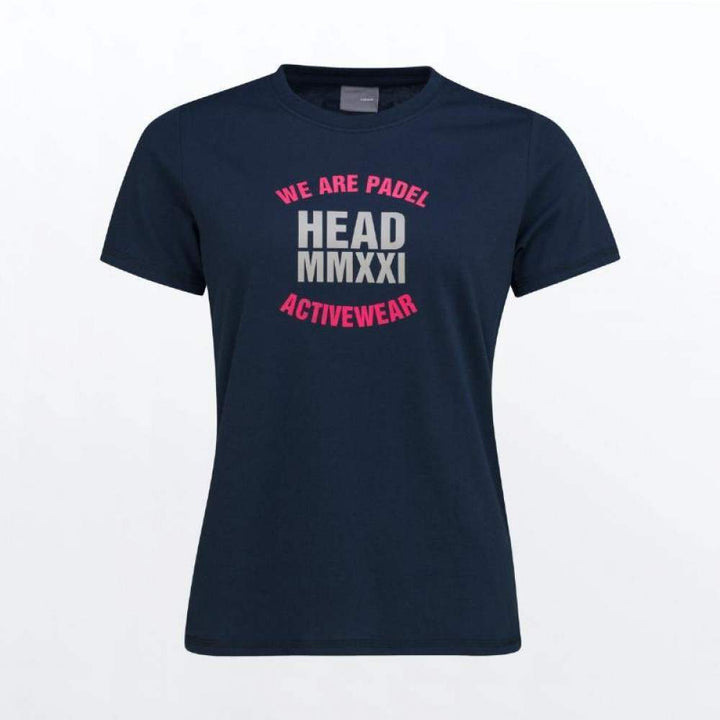 Camiseta feminina Head Skip azul escuro