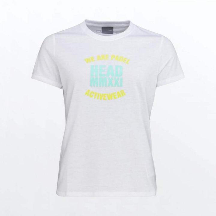 Camiseta feminina branca Head Skip