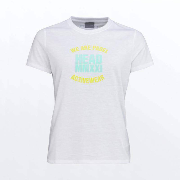 Camiseta feminina branca Head Skip