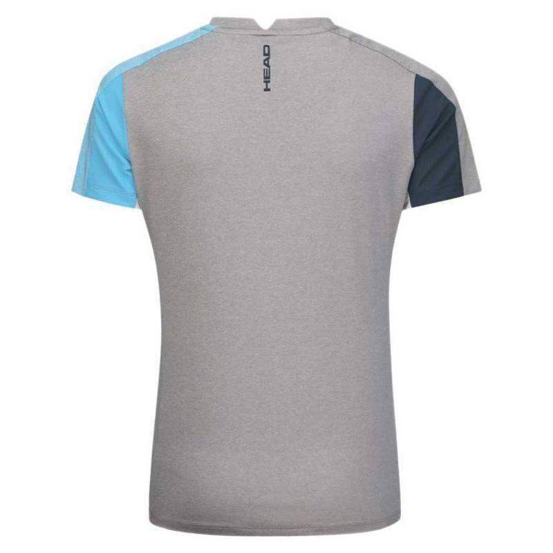 Camiseta feminina Head Tech cinza marinho