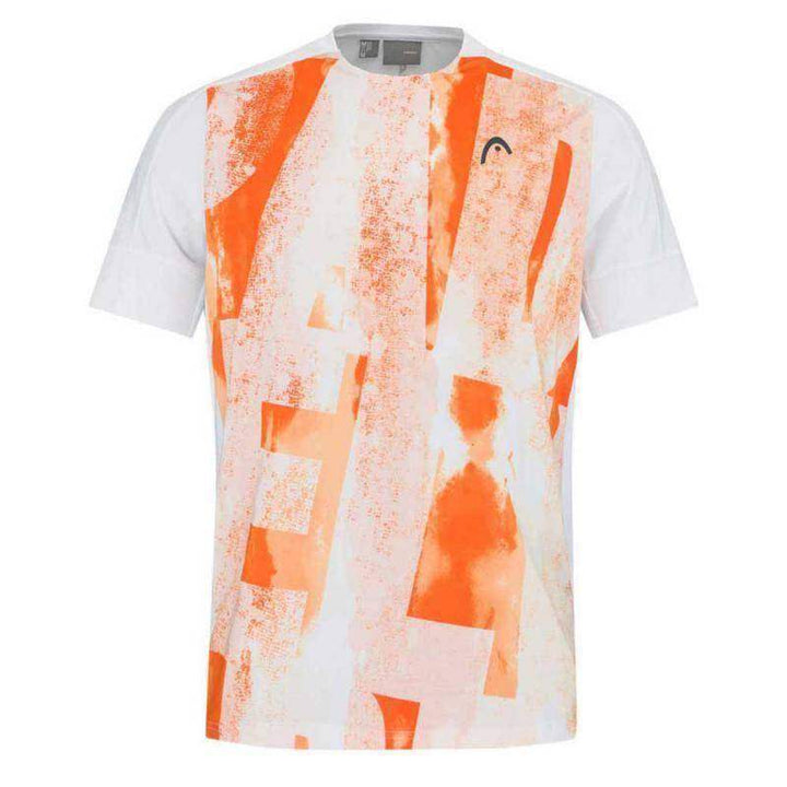 Camiseta Head Tech com estampa laranja