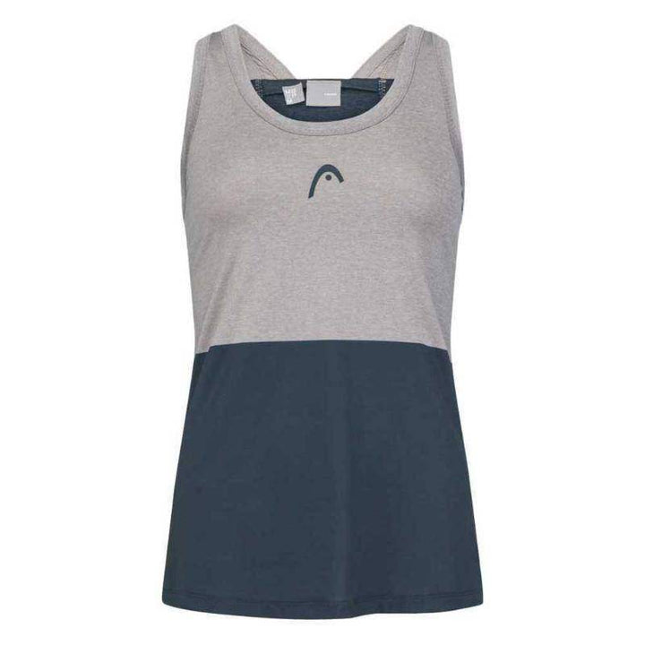 Camiseta feminina Head Tech Top cinza marinho