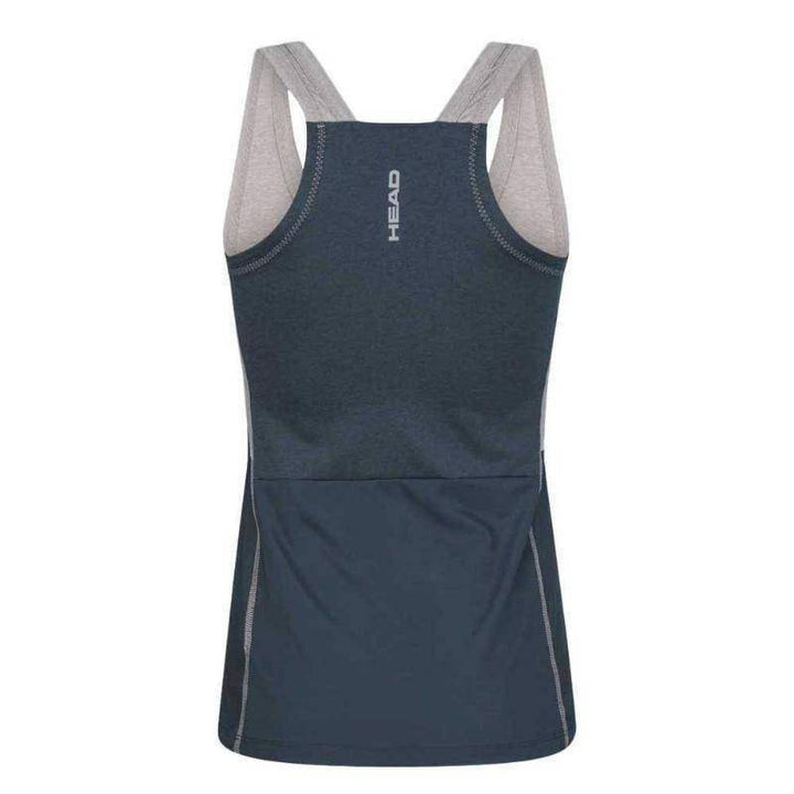 Camiseta feminina Head Tech Top cinza marinho