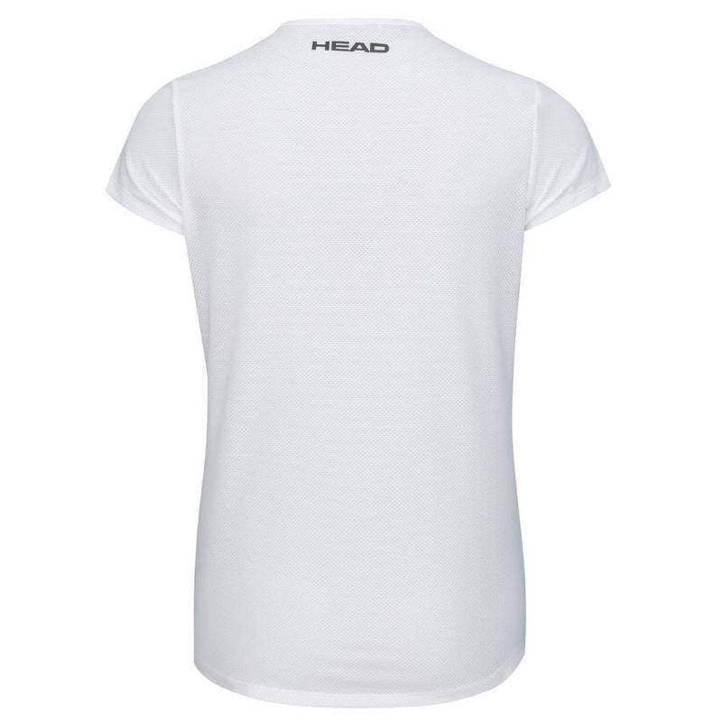 Camiseta feminina branca com estampa Head Tie- Break