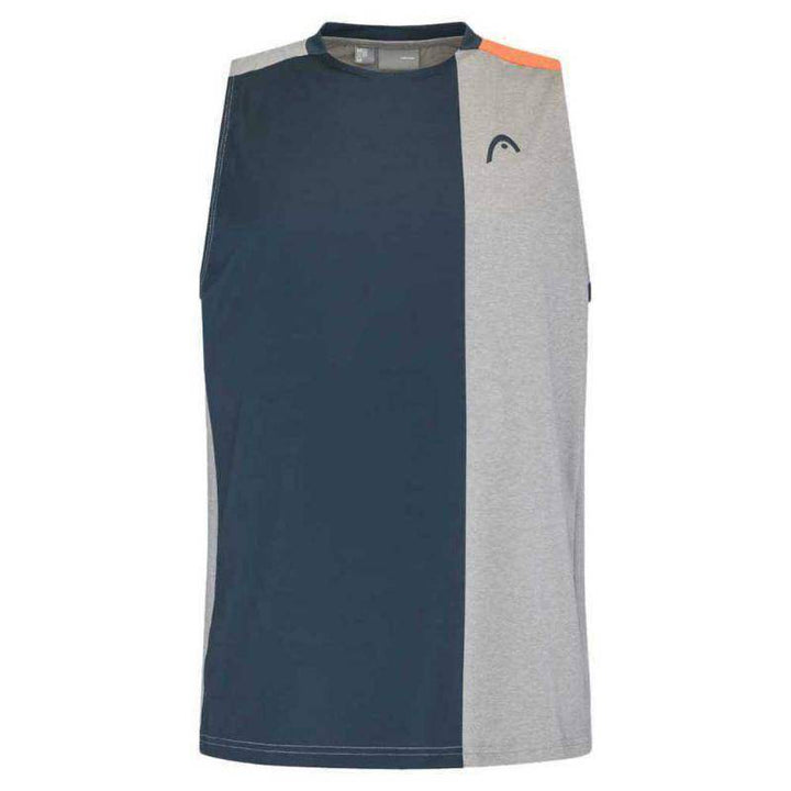 Camiseta Head Top Cinza Laranja