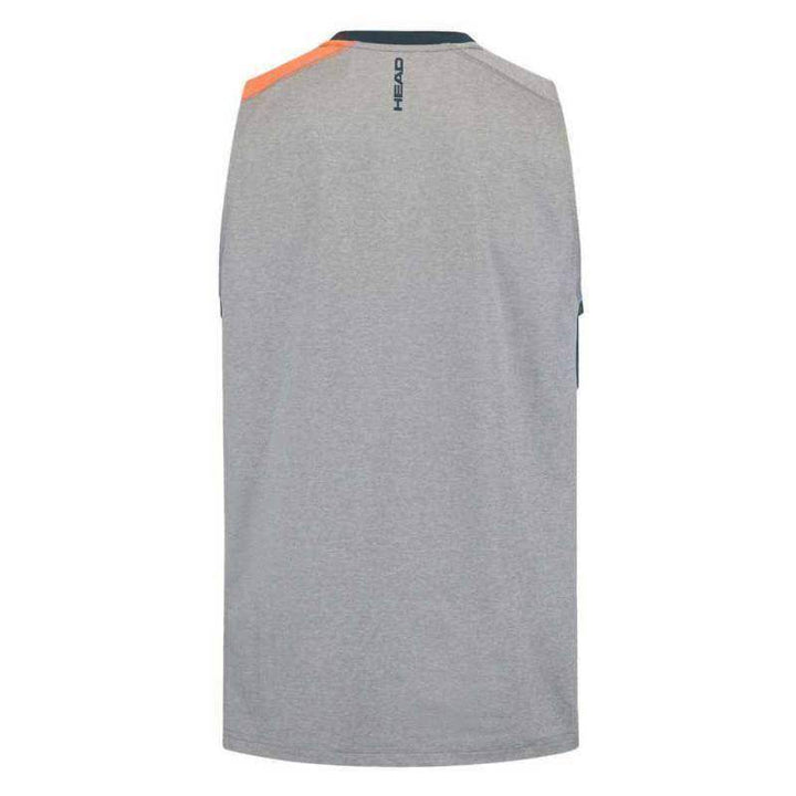 Camiseta Head Top Cinza Laranja