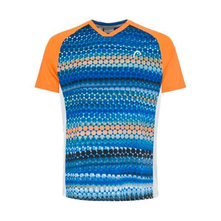 Head Topspin T-shirt Orange Dark Blue