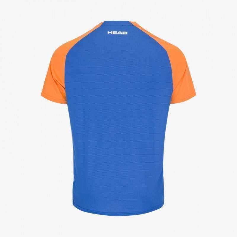 Head Topspin T-shirt Orange Dark Blue