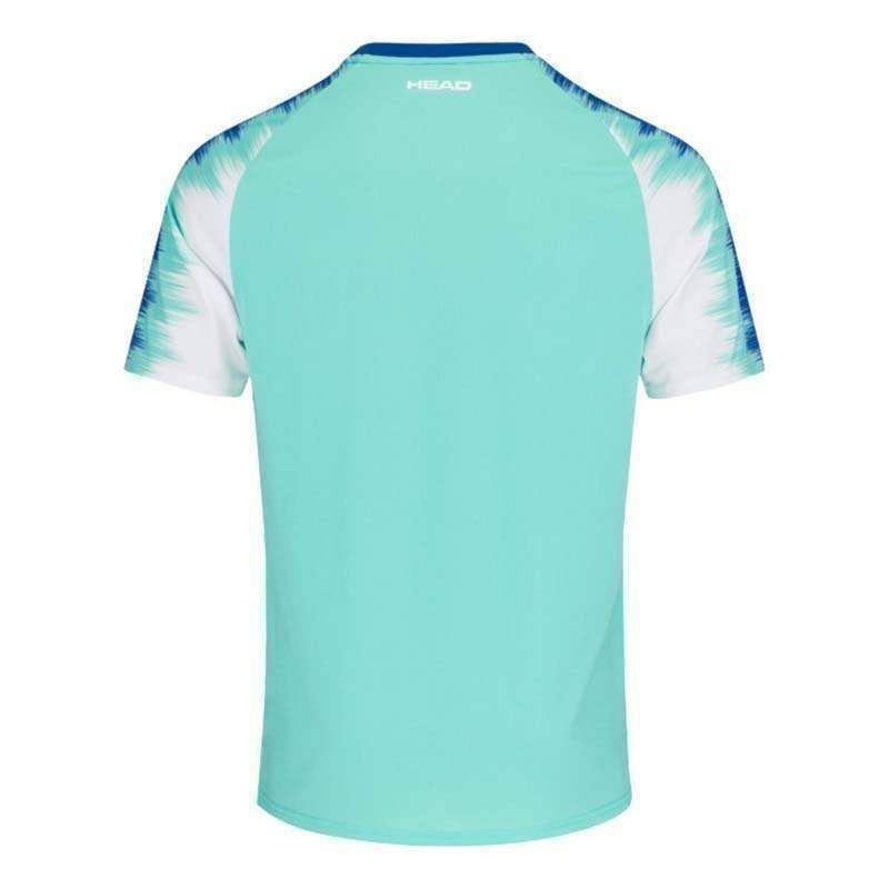 Camiseta Head Topspin Turquesa com Estampa Vision