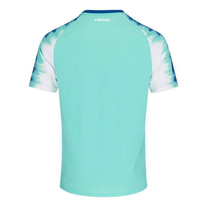 Camiseta Head Topspin Turquesa com Estampa Vision