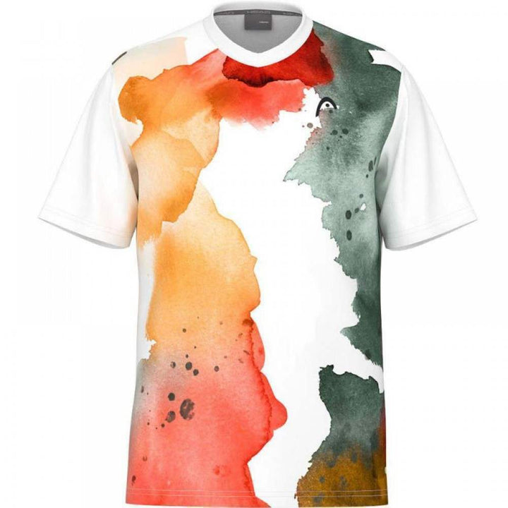 Head Camiseta Tospin Laranja Estampada