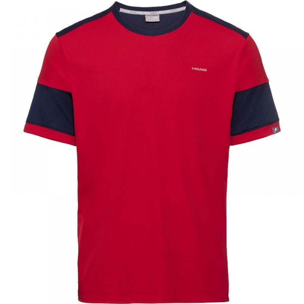 Head Volley T-shirt Red Dark Blue