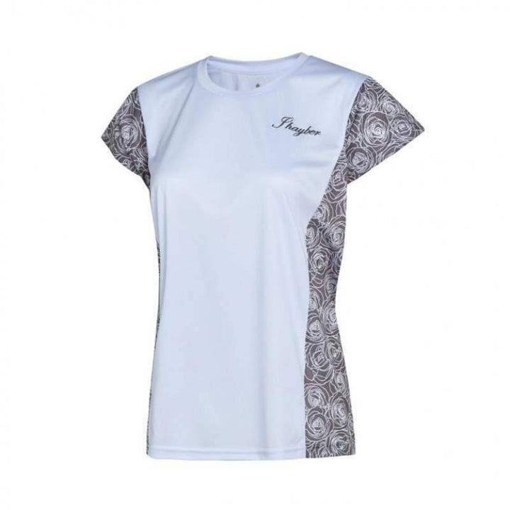 Camiseta feminina JHayber Basic Rose branco cinza