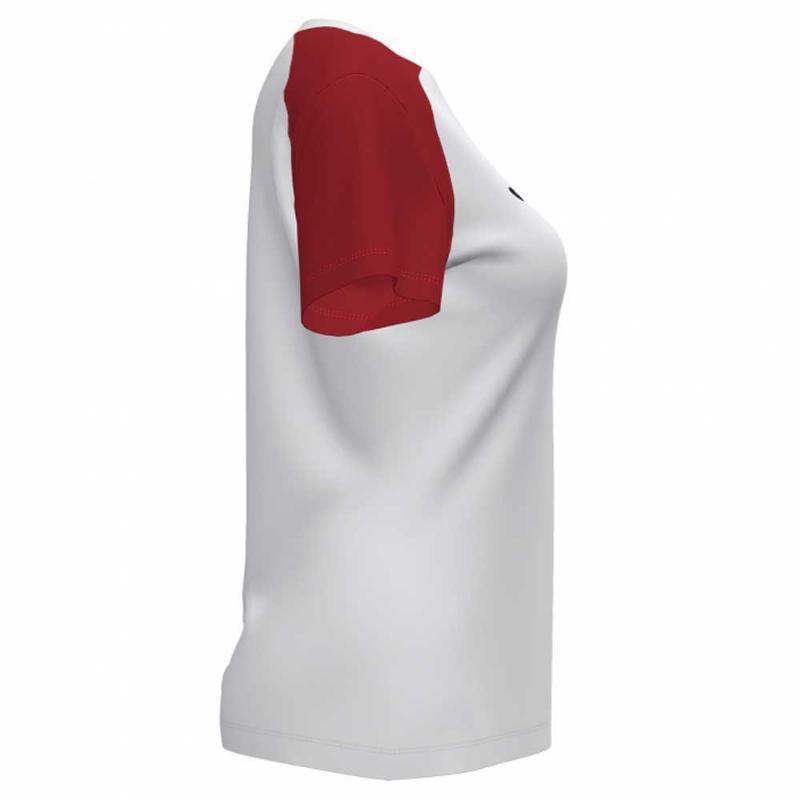 T-shirt Joma Academy IV branco vermelho mulher