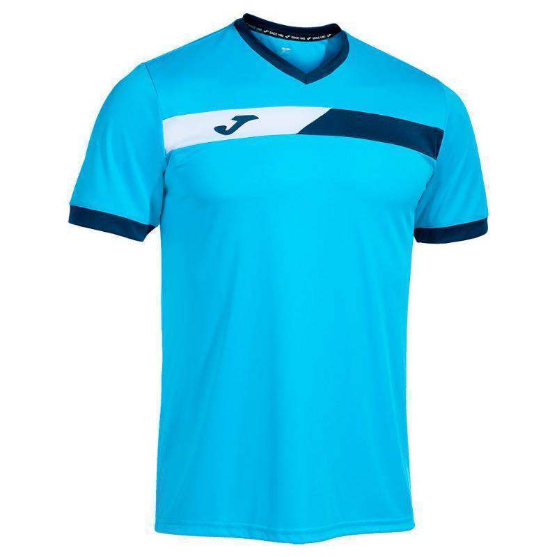 Joma Court Turquoise Fluor Navy White T-shirt