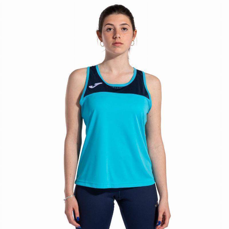 Camiseta Joma Montreal Turquesa Fluor Marino Mujer