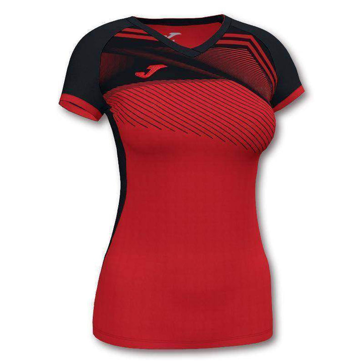 T-shirt Joma Supernova II vermelho preto feminino