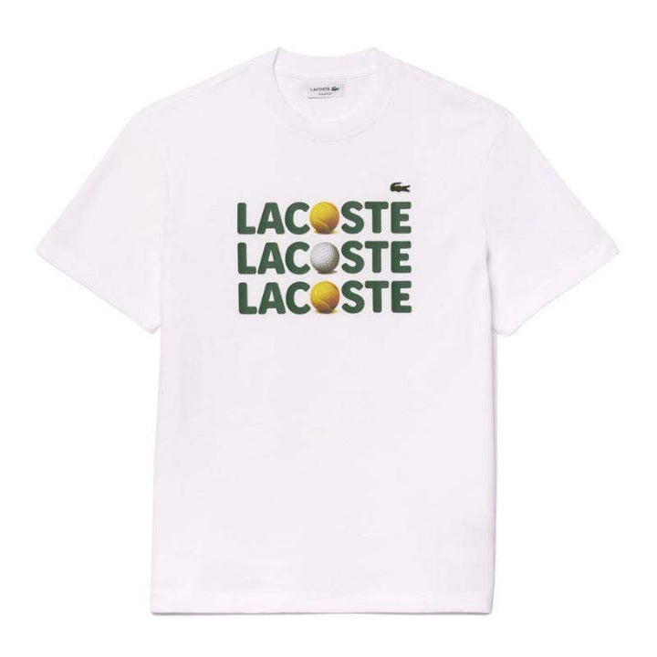 Camiseta Lacoste de algodão branco