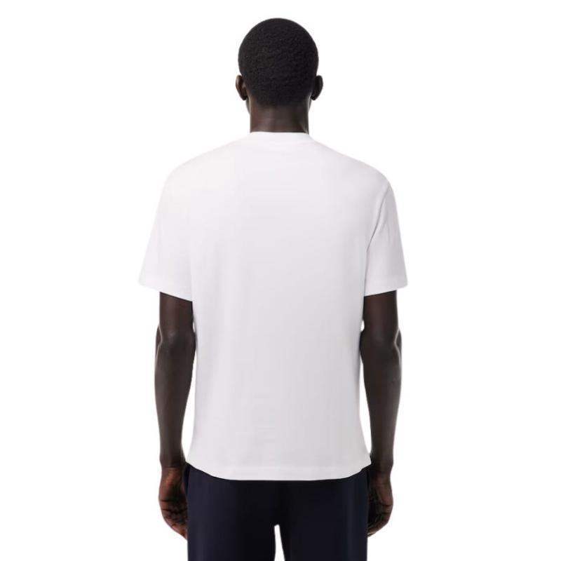 Camiseta Lacoste de algodão branco