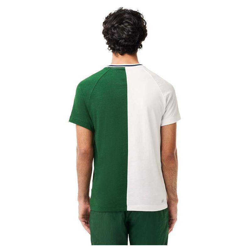 T-shirt Lacoste Daniil Medvedev branco verde