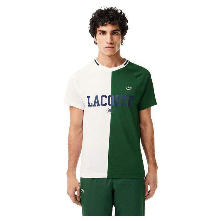 T-shirt Lacoste Daniil Medvedev branco verde