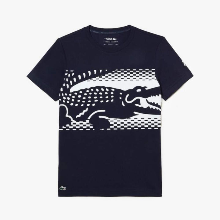 T-shirt Lacoste Novak Djokovic azul marinho