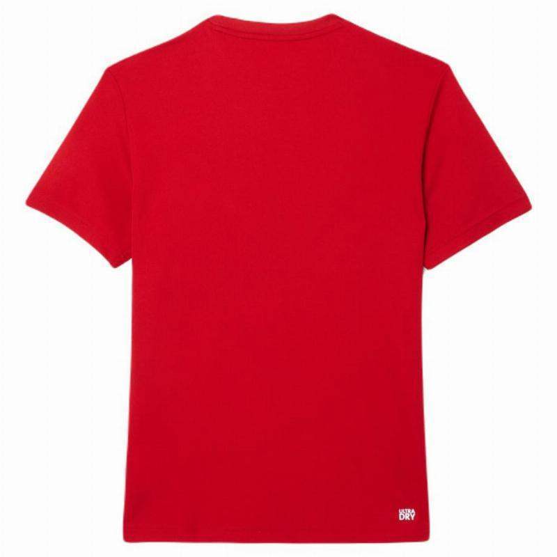 Lacoste Novak Djokovic Ultra Dry T-shirt Burgundy Red